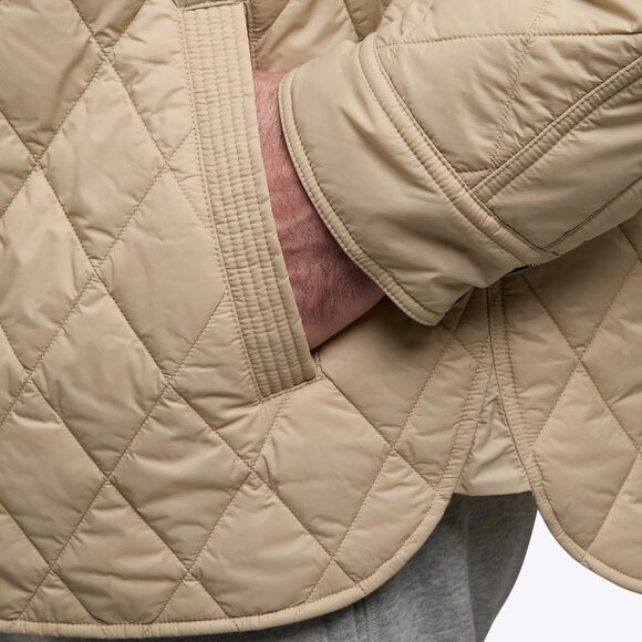 NWT men’s Cuts boulevard quilted jacket khaki Large - Picture 5 of 6